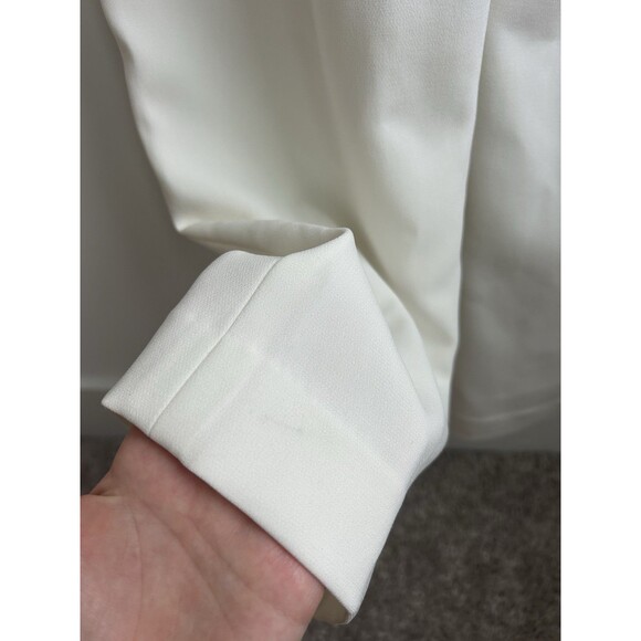 Theory Remaline Structured Sleeveless Admiral Crepe Jumpsuit Ivory Size 8 NWT - Picture 9 of 12